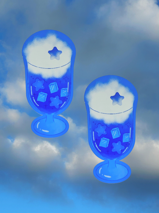 Blue Starry Drink | Die Cut