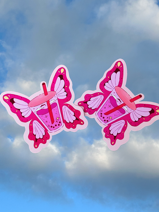 Boba Butterfly | Die Cut