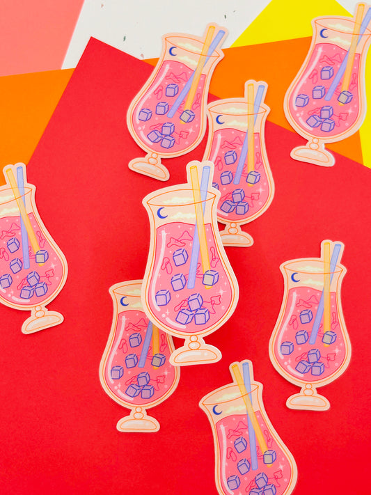 Tropical Sparkle Drink | Die Cut