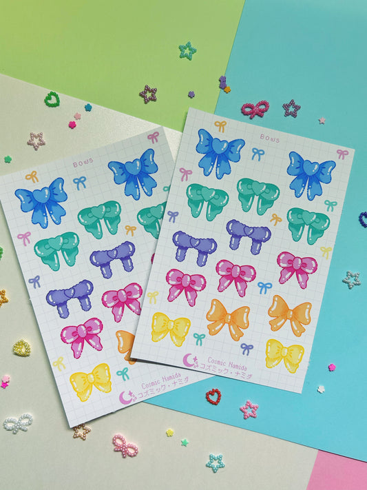 Colorful Bows | Sticker Sheet