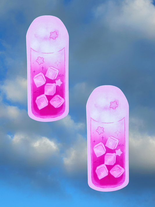 Pink Starry Drink | Die Cut