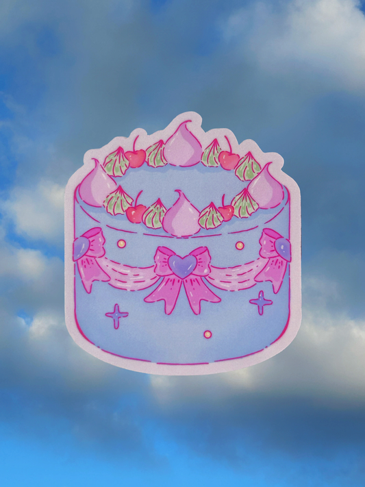 Blue Pretty Cake | Die Cut