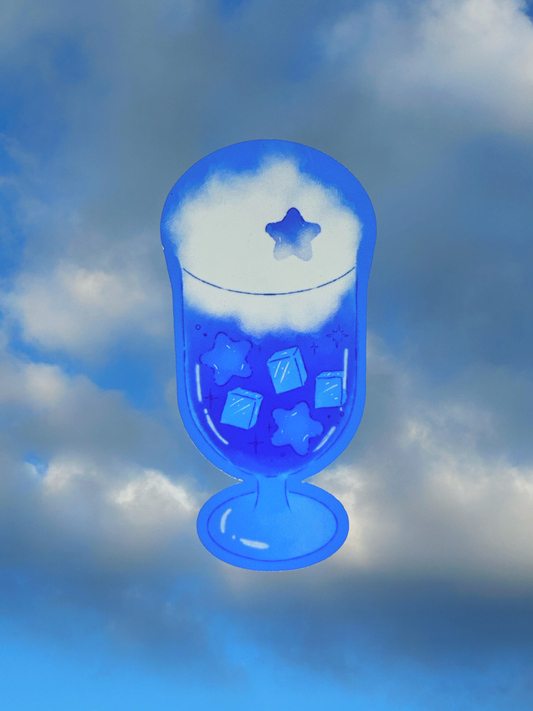 Blue Starry Drink | Die Cut