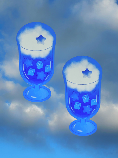 Blue Starry Drink | Die Cut