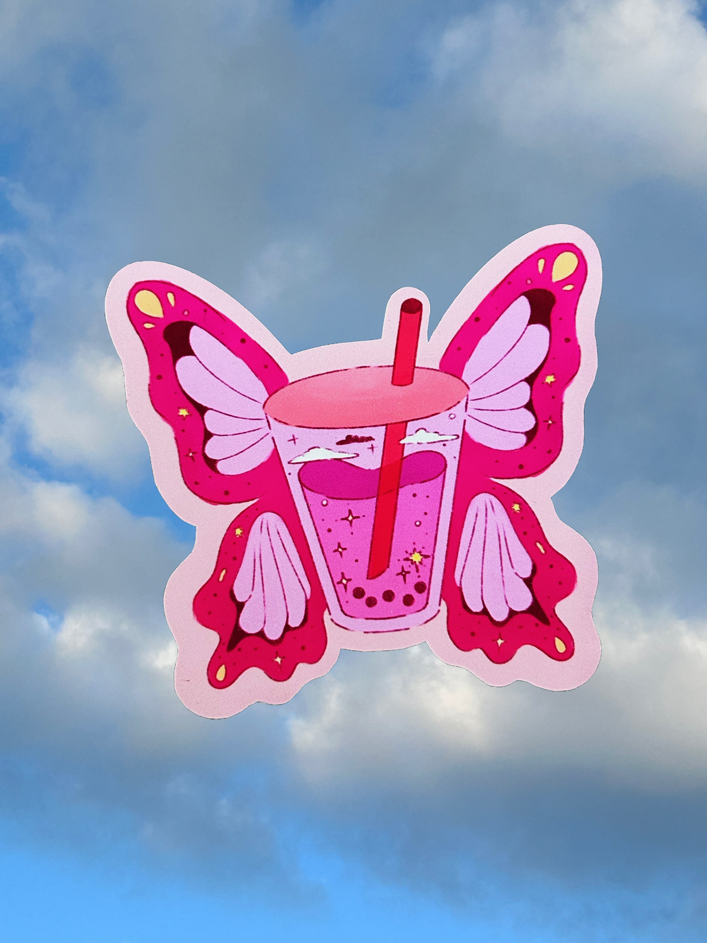 Boba Butterfly | Die Cut
