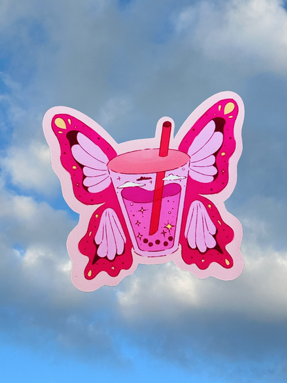 Boba Butterfly | Die Cut