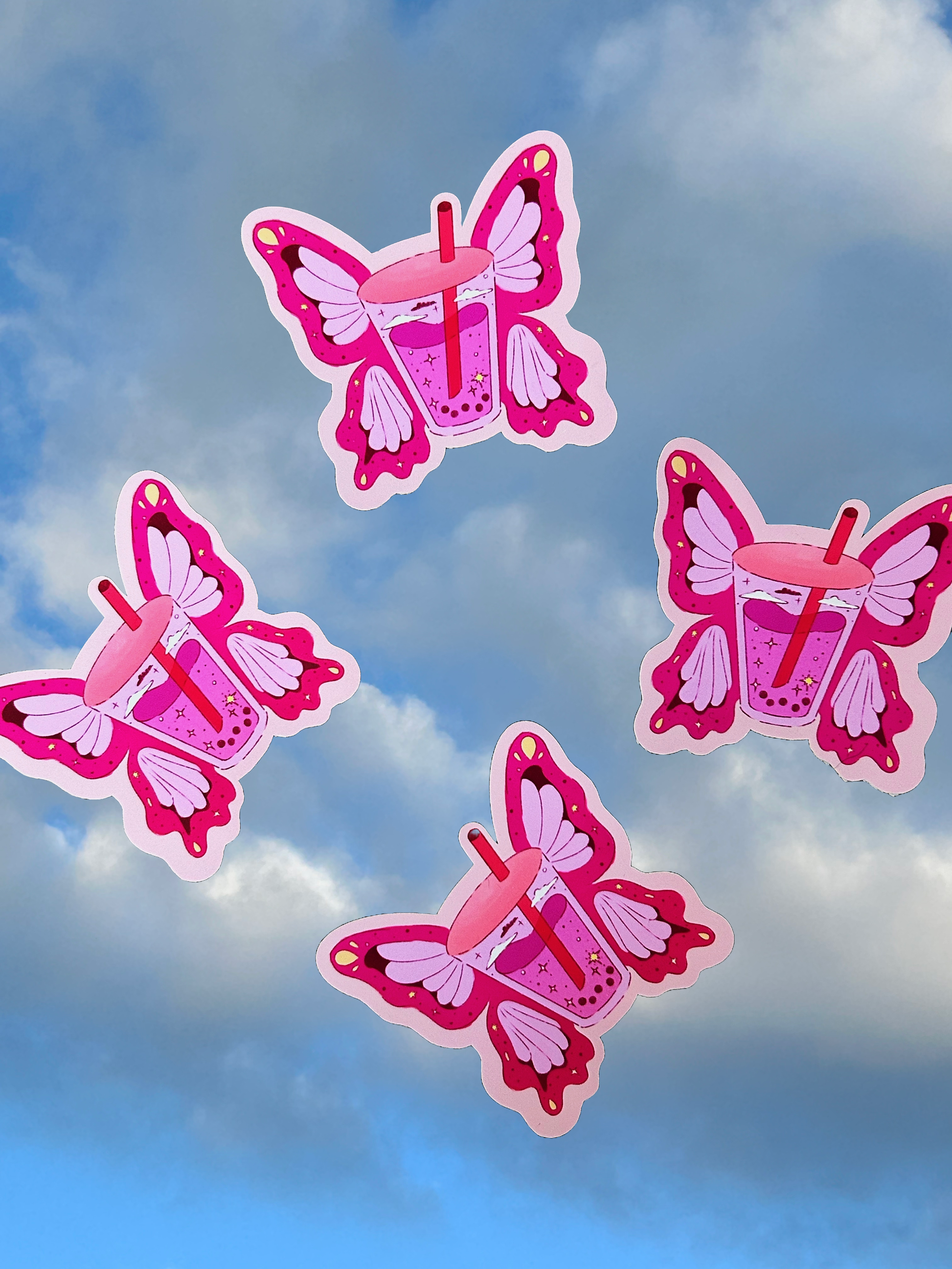 Boba Butterfly | Die Cut – Cosmic Namida
