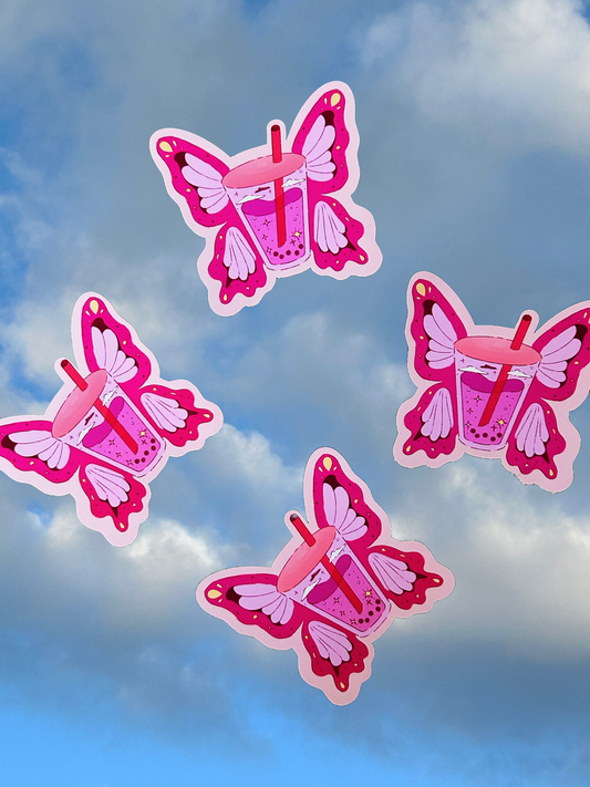 Boba Butterfly | Die Cut