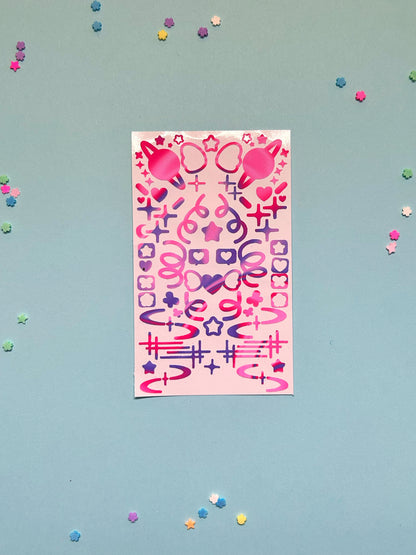 Cosmos Deco Sheet | Deco Sticker Sheet