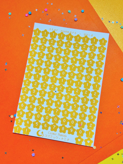 Star Numbers | Sticker Sheet