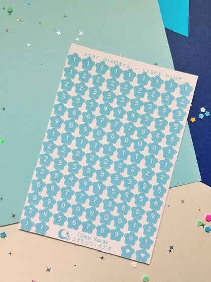 Star Numbers | Sticker Sheet
