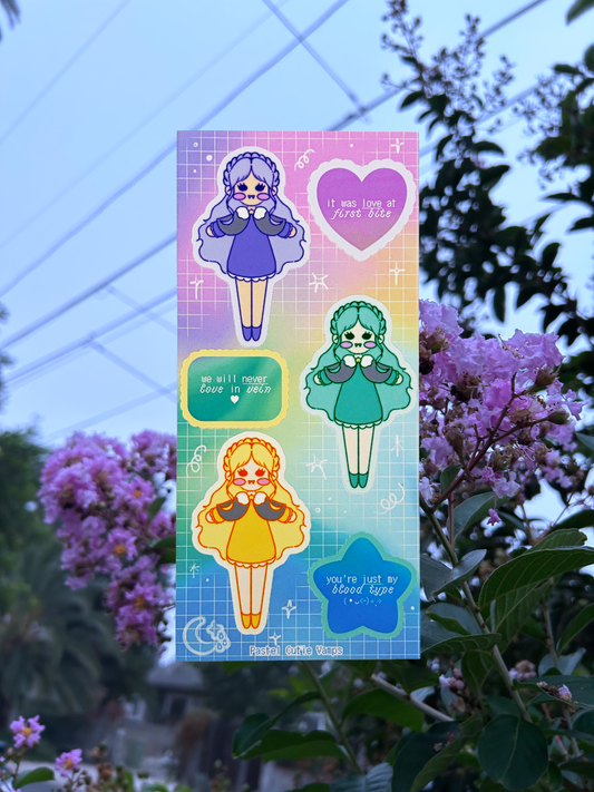 Pastel Cutie Vamps | Sticker Sheet