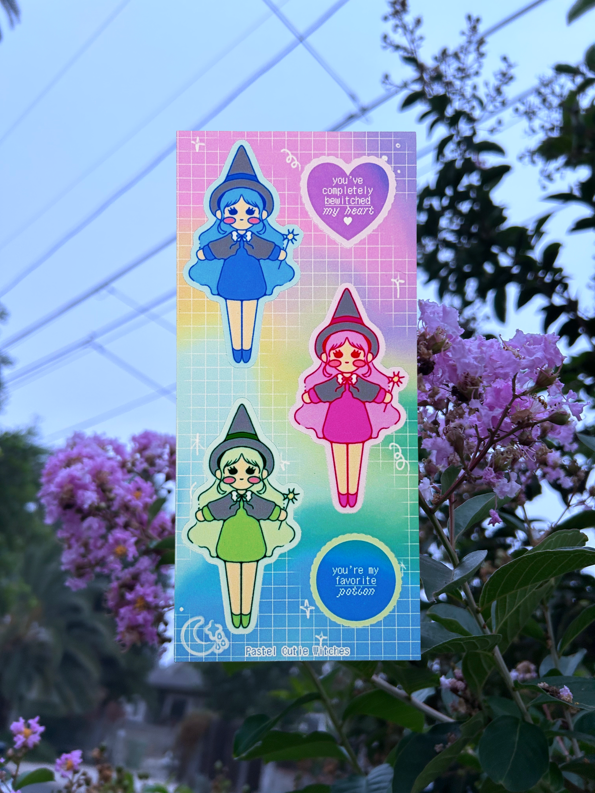 Pastel Cutie Witches | Sticker Sheet