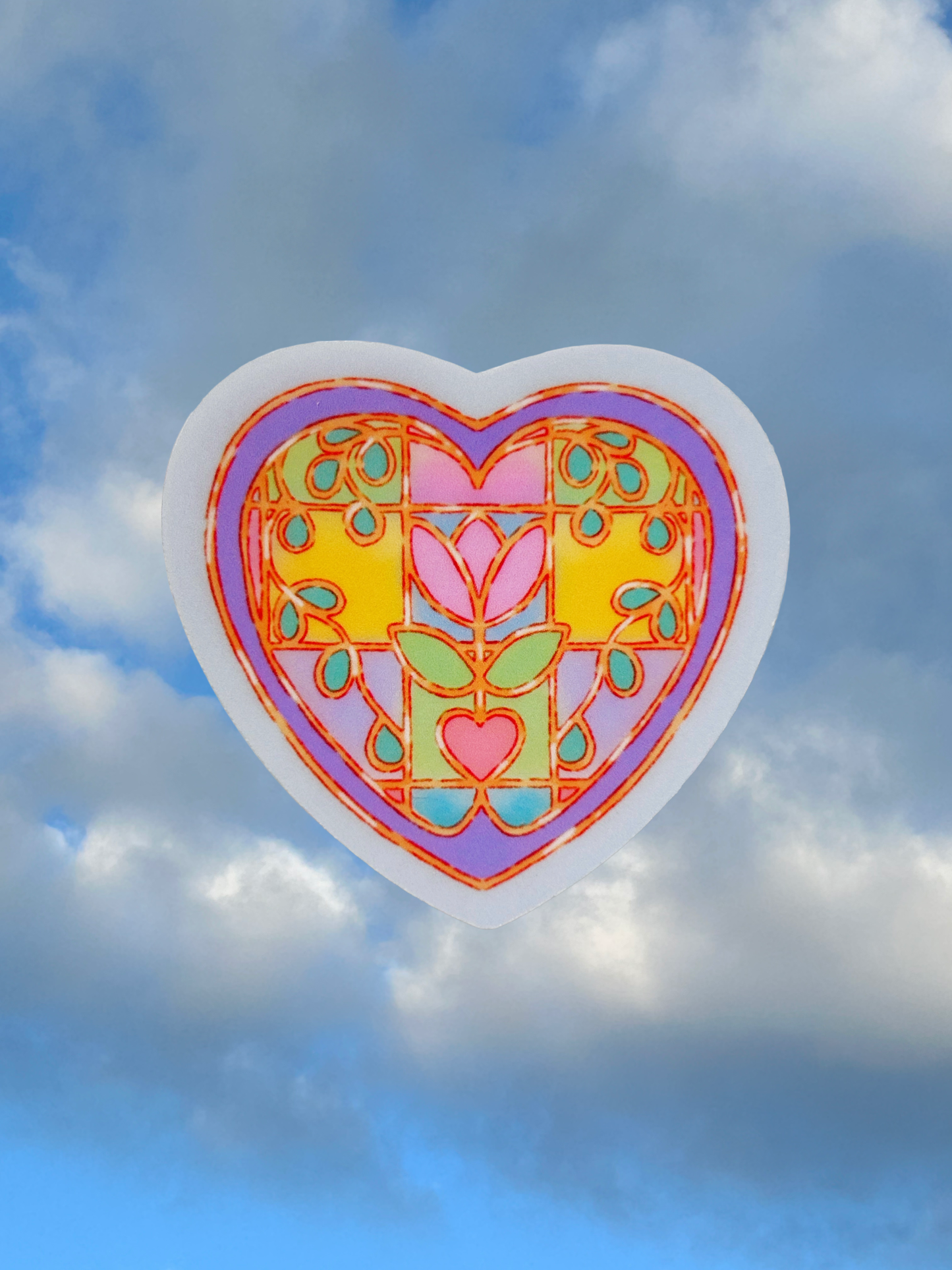 Stained Glass Heart | Die Cut