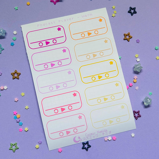 Podcast Players | Sticker Sheet